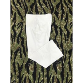military US MARINE CORPS Officer Pants White Poly/Cotton Dress Trousers sz 44 waist
