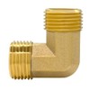 Hooshing 2PCS 3/4" GHT Male to Male Garden Hose Elbow