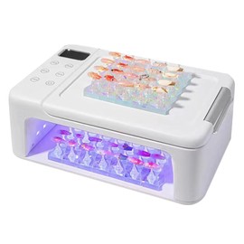 Cordless UV LED Nail Lamp, 288W Hand Pillow Nail Lamp with LED Display, 63 Lamp Chips 4 Timer Uv Nail Dryer Light for Gel Polish for Salon