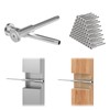 RailinGo 50Pack 1/8" Invisible Cable Railing Kit, T316 Stainless Steel