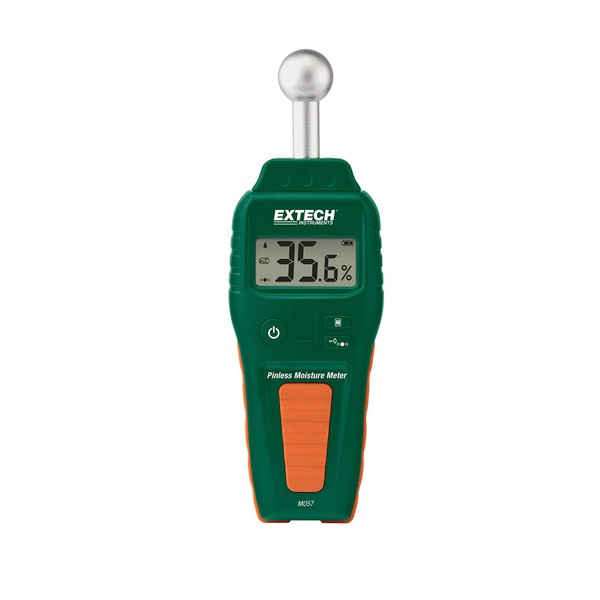 Extech MO55W Wireless Datalogging Pin/Pinless Moisture Meter, Quickly Measure Moisture Content in Wood and Building Materials