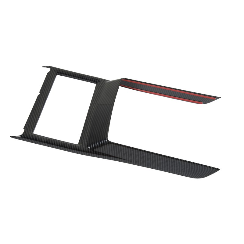 Car Cup Holder Frame Cover Carbon Fiber Pattern High Gloss