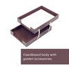 Leather Document Tray Double-Desk Organizer-Office Accessories-Desk Accessories-Office Supplies-Office Organizer -