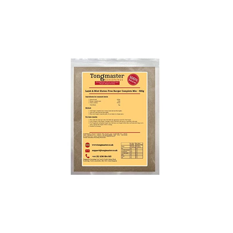 Lamb & Mint Gluten-Free Burger Complete Mix - 500g