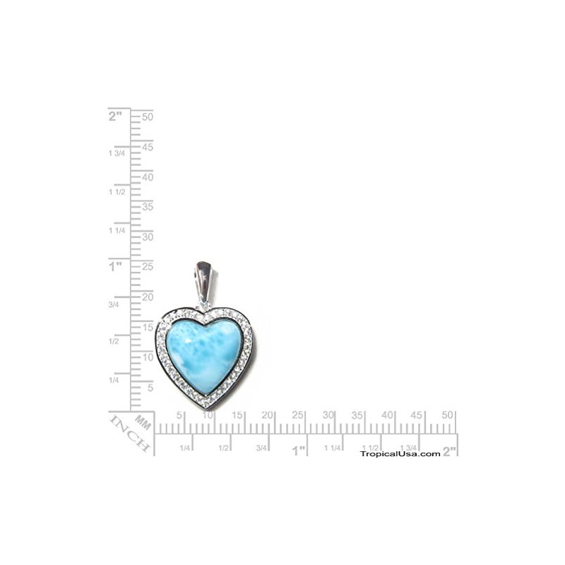 Tropical USA - Collar con Dije Colgante de corazón de