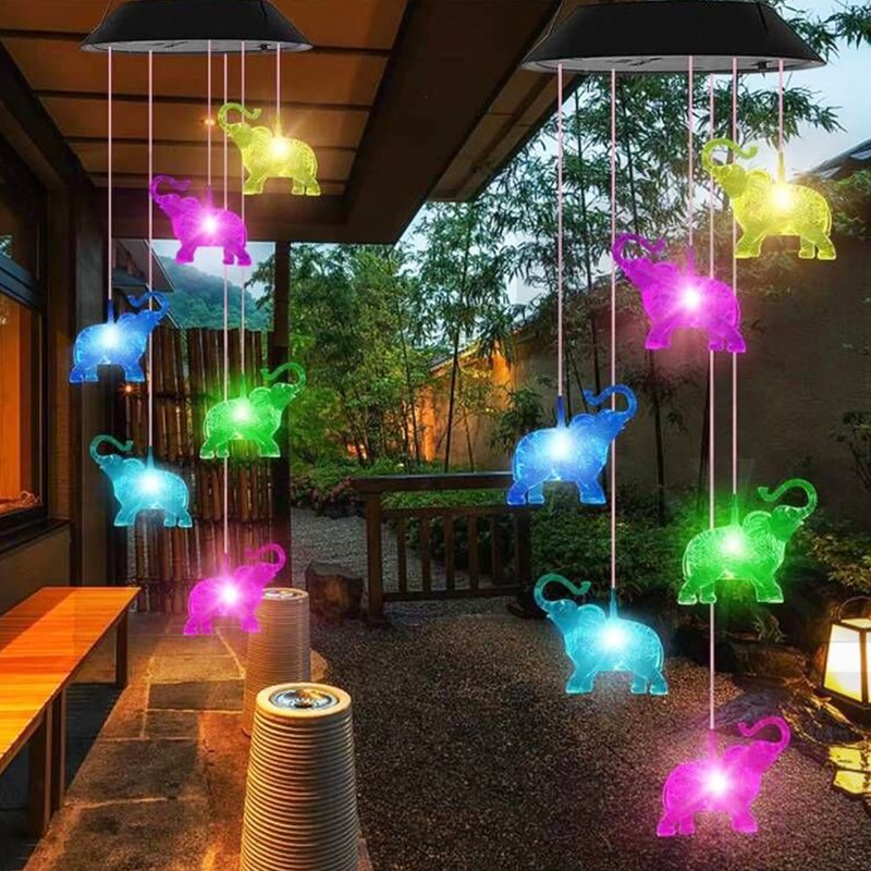 Solar LED Lights Garden Decorative Lights Solar Wind Chime Lights