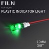 FILN 12 Pcs 10MM 110v LED indicator Light Plastic Indicator
