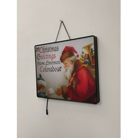 Santa Claus 2D LED Neon Sign Lights For Home Bar Pub Man Cave Party Shop Store Recreation Room Home Room Garage Wall Windows Display Handcraft Artwork Gift 19x15