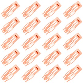 20 Pcs Double Grip Metal Snap Hair Clips for Women/Girls,Small Barrettes for Thin/Fine/Short Hair,Strong Hold Hair Accessories, (Rose gold)