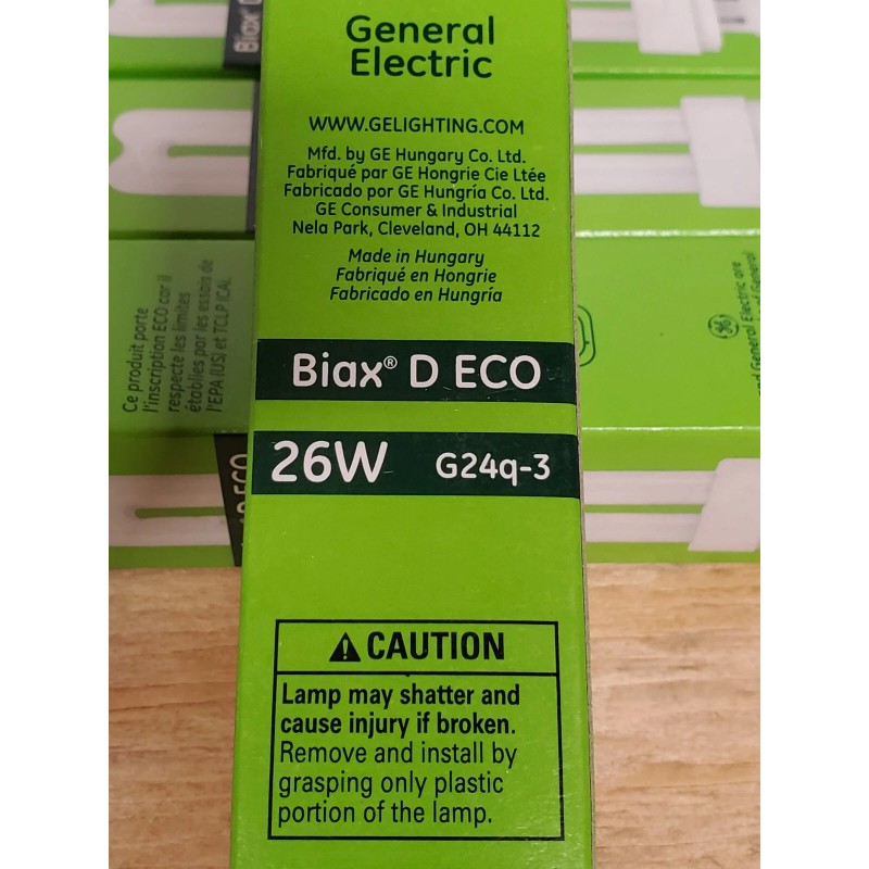 General Electric Biax D Eco G24q-3 Fluorescent Light Bulbs 26W