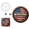 Modern Round Glass Clock 30x30cm Custom Design Crystal Clear Glass