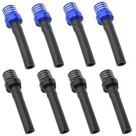 8 Pcs Breather Hose Gas Fuel Tank Cap Vent Hose Tube, Tube Fuel Tank Oil Vent Motorcycle Assessories Parts for Motorcycle (Blue, Black)