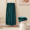Aisbo Cuddly Fluffy Blanket Green - Fleece Blanket Warm Sofa