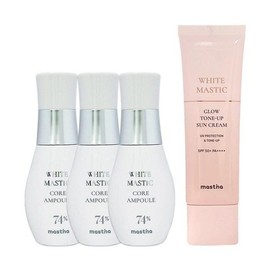 Mastina White Mastic Season 4 Core Ampoule 30ml 3pcs + Tone-up Sun Cream 50ml / 매스티나 화이트 매스틱 시즌4 코어 앰플 30ml 3개+톤업 선크림 50ml