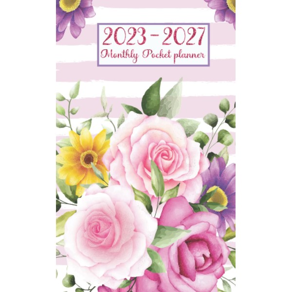 2023-2027 Monthly pocket planner: 5Year Monthly Calendar Great for Scheduling