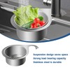 Poxtedsr Stainless Steel Swan Sink Strainer Basket, Sink Strainer Fit