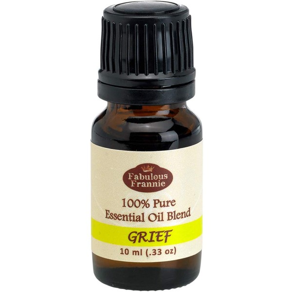 Fabulous Frannie Grief Essential Oil Blend 100% Pure, Undiluted Essential Oil Blend Therapeutic Grade - 10 ml A Perfect Blend of Bergamot, Chamomile, Cypress and Marjoram