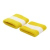 Terry Stripe Wristband Pair-Yellow White W15S27D