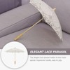 Lace Parasol Umbrella Wedding Bridal Lace Umbrella Decorative Embroidery Flower