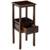 Christopher Knight Home Rivera Acacia Wood Accent Table, Brown Mahogany