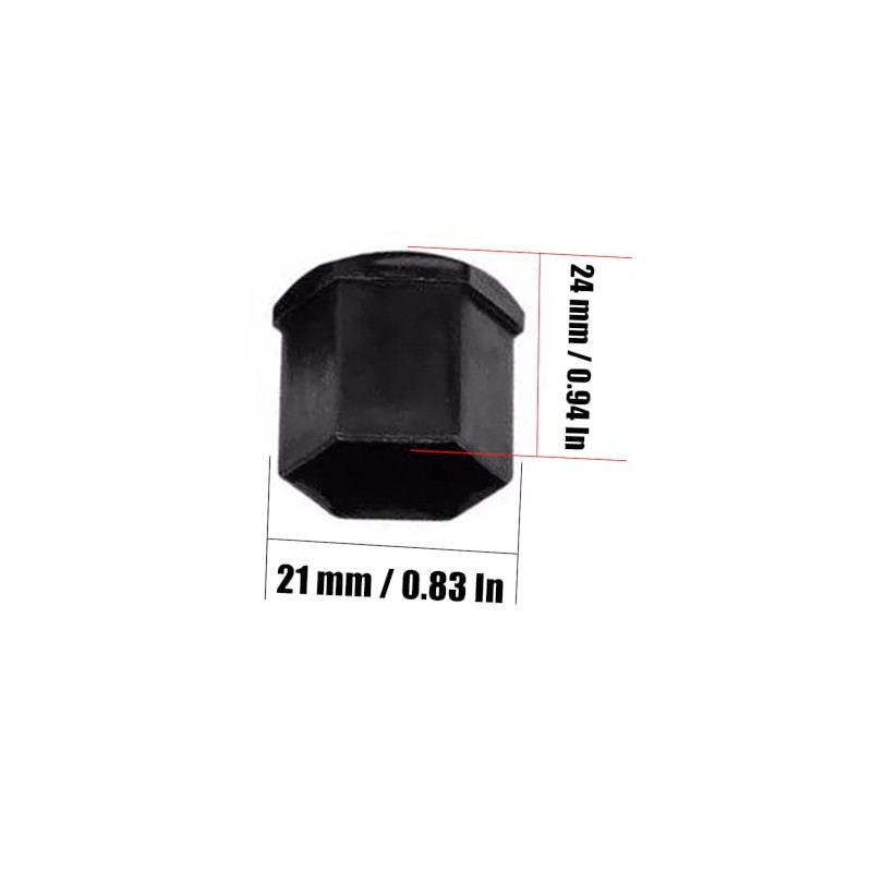 QPINGH 20PCS Car Wheel Nut Caps, 21mm Universal Lug Nut