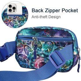 Simikol Ultra Lightweight Belt Bag Cute Crossbody Bags for Women Fashion Pattern Waist Packs Waterproof Running Workout Hiking Travel Fanny Pack,Mandala, Belt Bag Waist Fanny Pack Crossbody Bags Cute