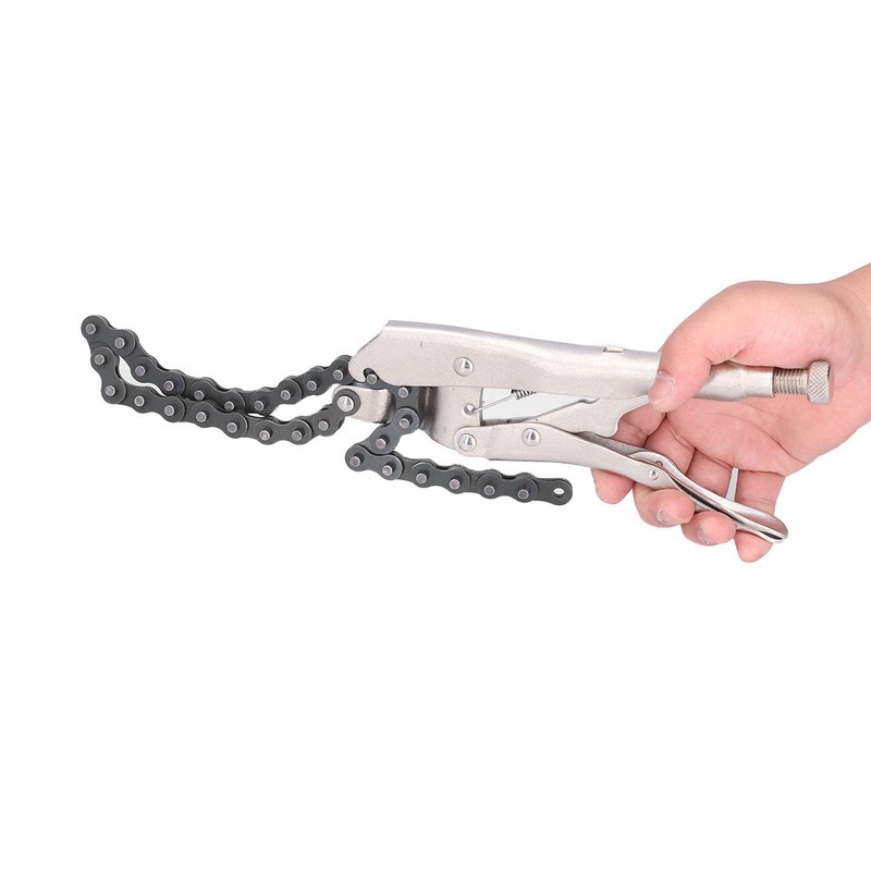 Locking Chain Clamp Pliers Adjustable Chain Wrench Chain Vise Clamping