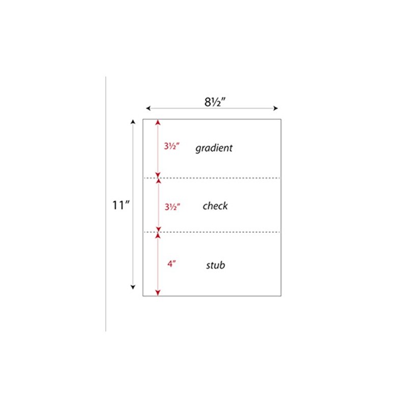 Zapco High-Security Check Paper, Blue w Complex Background Pattern, 8-1/2"