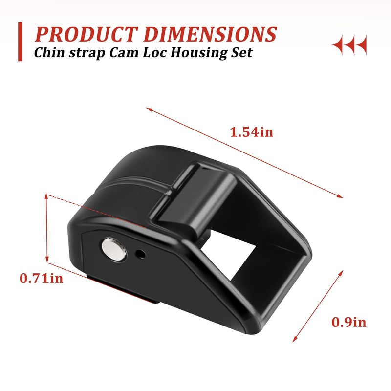 Chin Strap Cam Loc Housing Set for Riddell SpeedFlex Football