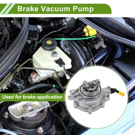 HOPESPANNER Brake Vacuum Pump No.456583/9812155680 Engine Vacuum Pump for Peugeot 508 2010-2017 Aluminum Alloy Silver Tone 1 Pcs