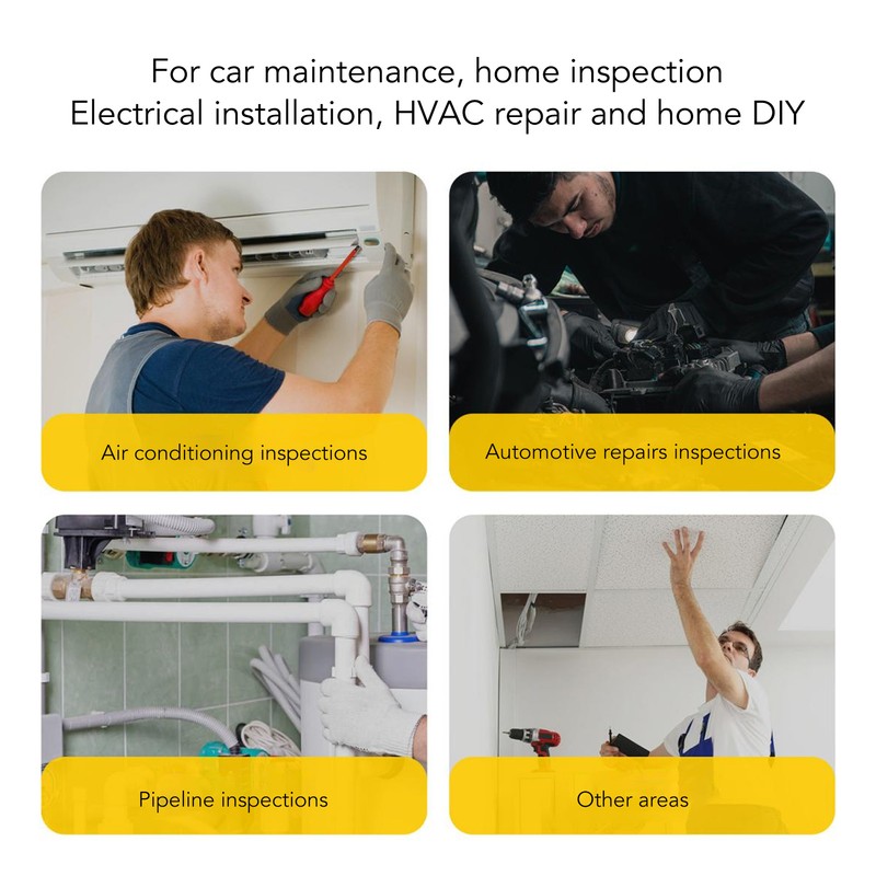 Digital Inspection Endoscope Industrial HD Borescope Turnable Snake Camera for