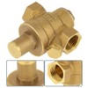 1/2" DN15 Adjustable Water Pressure Reducing Regulator Valve Relief Valve