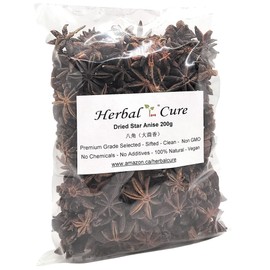 Herbal Cure - Illicium verum Chinese Star Anise Ba Jiao 200g- Natural Vegan Spice - Product of China