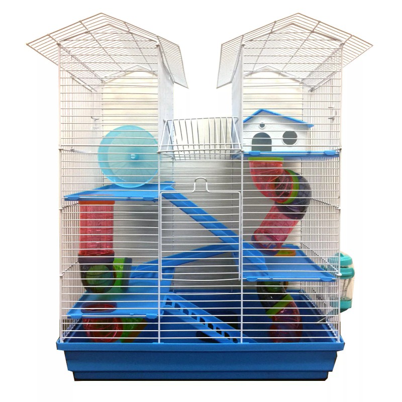 Mcage 5-Tiers Large Twin Tower Hamsters Habitat Rodent Gerbils Mouse