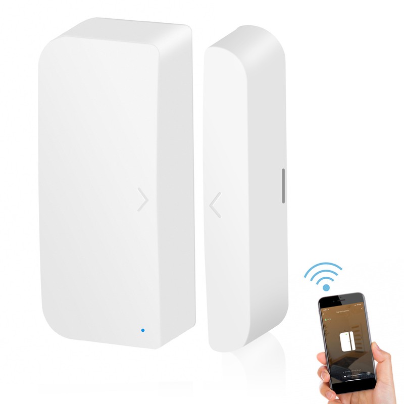 Wireless Door Sensor Smart 2.4GHz WIFI App Push Alarm Portable