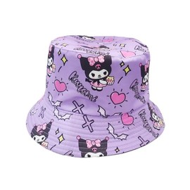 FEIFEI'S BOW Kids Bucket Princess Sun Hat 4-12 Years Girls Boys Sports Outdoor Anti UV Lightweight Summer Beach Cool Wide Brim Protection (UK, Age, 4 Years, 12 Years, Purple)