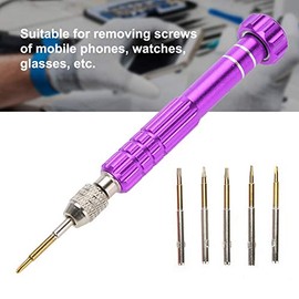 Cimenn Destornillador Mango con 5 Piezas de precisión Kit de Herramientas de reparación de Gafas telefónicas para teléfonos celulares, computadoras portátiles, electrodomésticos, Relojes, Joyas(05)