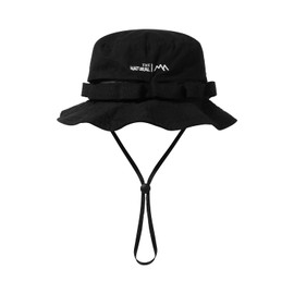 CLAPE Sun Hats for Men Women Bucket Hat Wide Brim UV Protection Boonie Hats Fishing Hiking Safari Outdoor Hats (GD80-Black)