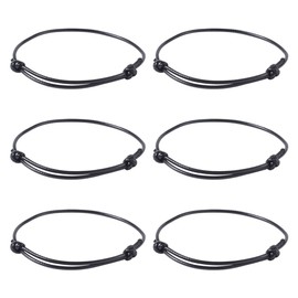 Cheriswelry 50pcs Adjustable Bracelet Making Korean Waxed Polyester Cord Bracelet Friendship Bracelet String, Polyester