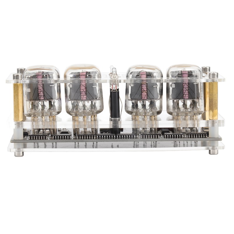 IN12 Glow Tube Clock with Remote Controller Electronic Digital Tube