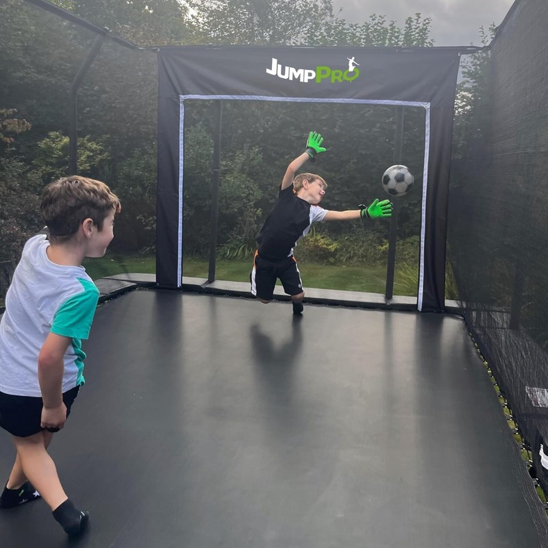 Jump PRO Trampoline Football Soccer Goal, 3 Sizes - Durable,