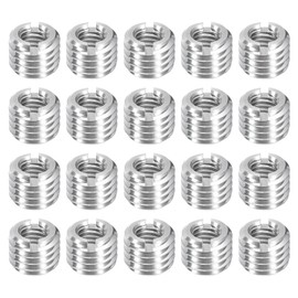 uxcell 25Pcs Threaded Inserts, M6-1x8 & M10-1.5x8 Stainless Steel 303 Screw Thread Sleeves Thread Repair Insert for Mechanical Equipment