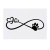 'Infinity Hearts & Paw' Temporary Tattoo - Water Resistant, Skin-Safe,