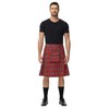 Men's Kilt Tartan Scottish Traditional Highland Wedding Kilt Outfit Red