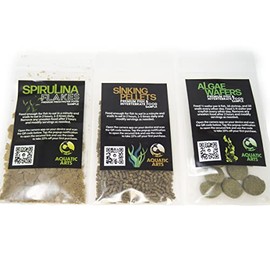 Aquatic Arts Freshwater Snail Food Variety Pack, Algae Wafers for Snails, Mystery Snail Food, Snail Food Aquarium Freshwater Nerite Snails, Live Snails for Freshwater Aquarium, Live Aquarium Snails