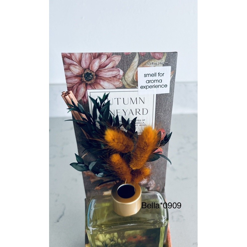 JuliaRaymond Fragrance Reed Diffuser ~AUTUMN VINEYARD~ 5.5fl Oz/162ml.