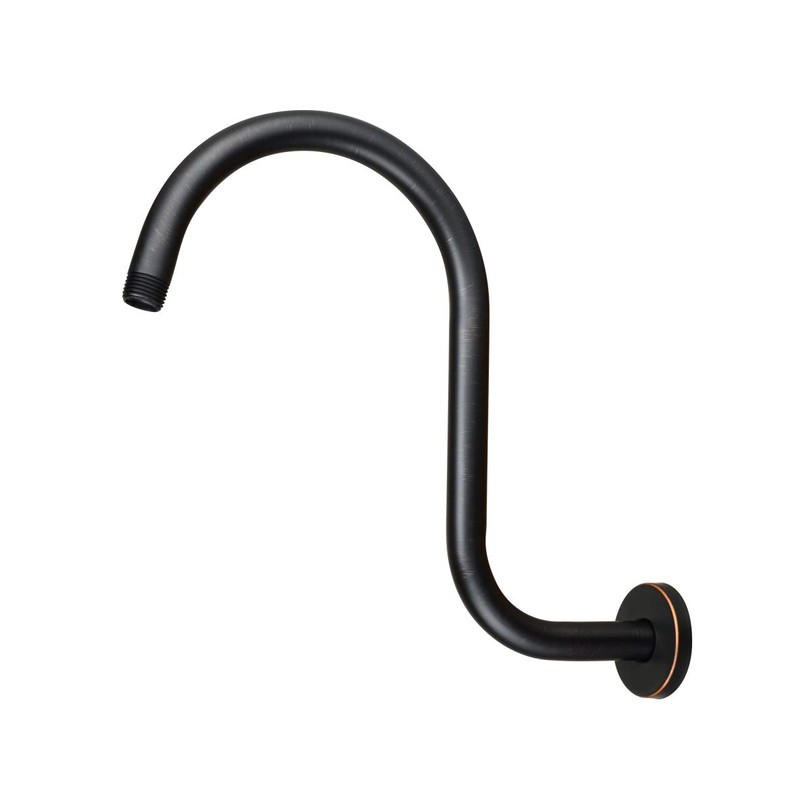 Purelux Goose Neck Shower Arm Made of Stainless Steel, Oil