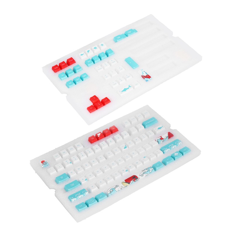 110 Keycap Puller Universal Ergonomic Oil Resistance Keyboard Keycaps for