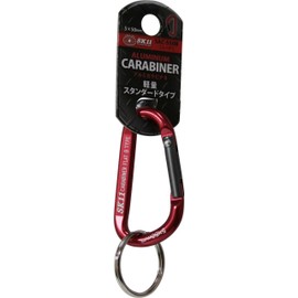 SK11 SAC-550B Aluminum Carabiner B Red 0.2 x 2.0 inches (5 x 50 mm)