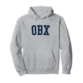 Outer Banks OBX Prep Block Lettering Vintage Style Pullover Hoodie